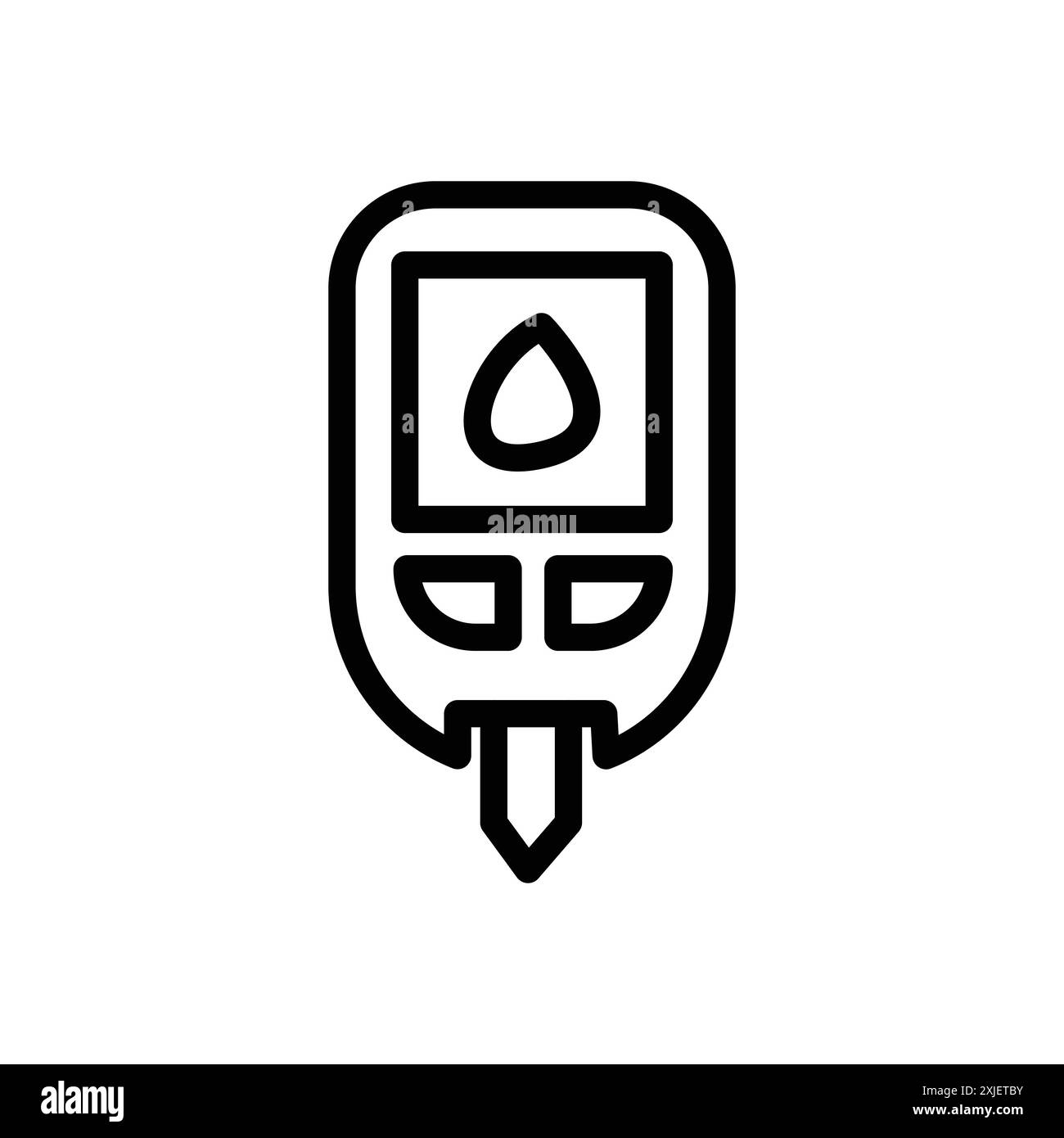 Blood glucose icon design by Ayaan simple flat vector symbol outline collection set logo Stock Vector