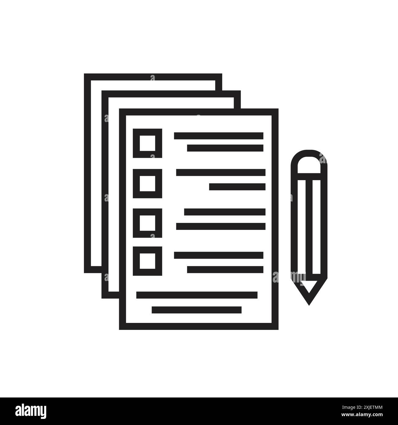 paperwork icon simple flat vector symbol outline collection set logo ...