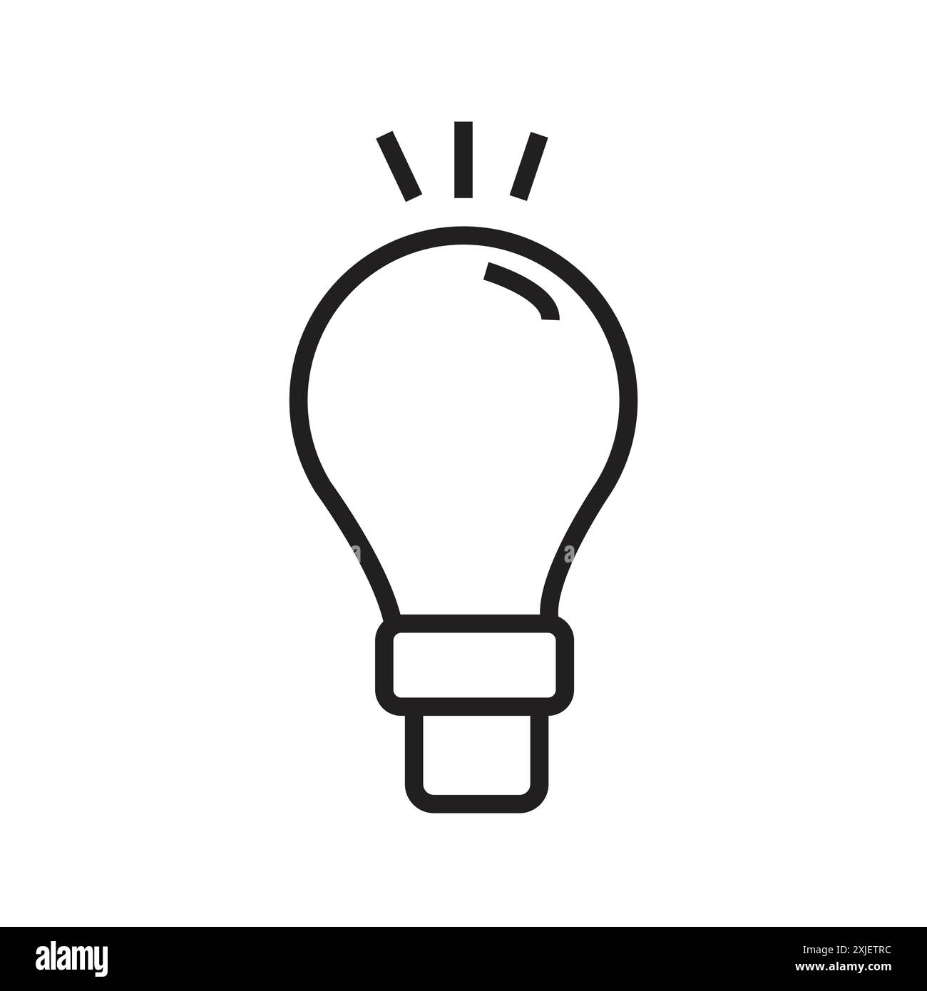 lightbulb icon simple flat vector symbol outline collection set logo ...