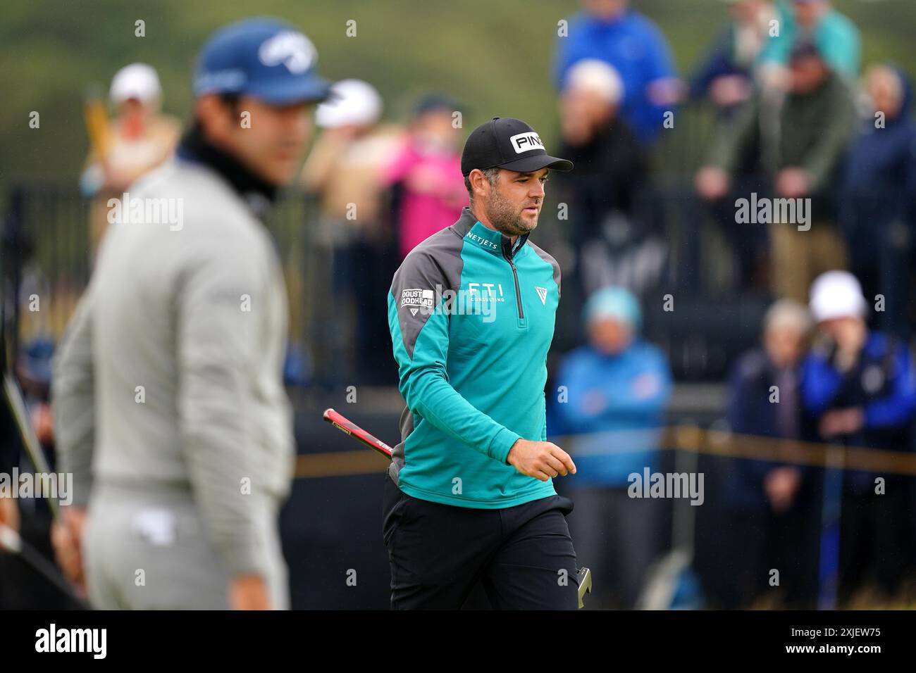 Canada's Corey Conners on the 4th during day one of The Open at Royal Troon, South Ayrshire, Scotland. Picture date: Thursday July 18, 2024. Stock Photo