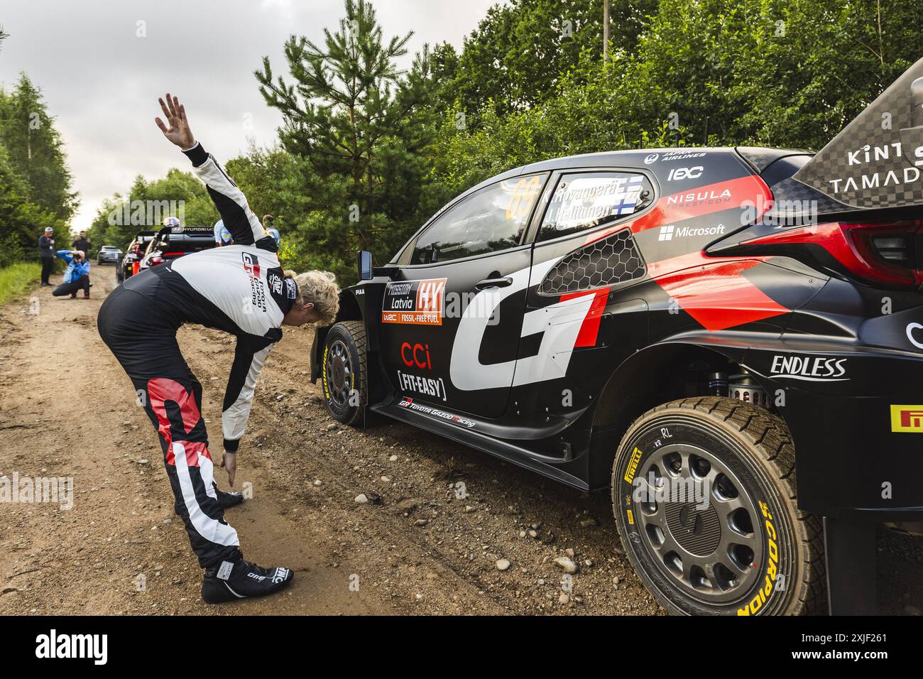 Pan Cars City Rally Riga Liepaja, Latvia, 18/07/2024, ROVANPERA Kalle, Toyota GR Yaris Rally1 ...