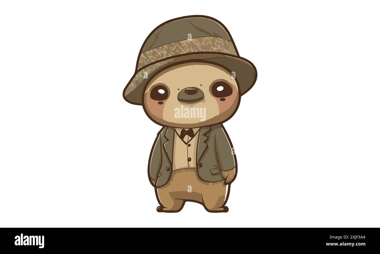 Sloth wearing hat hi-res stock photography and images - Alamy