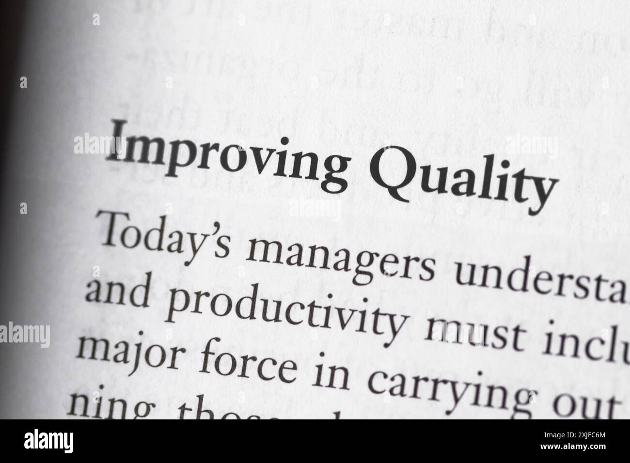 Improving Quality in Business Law Stock Photo