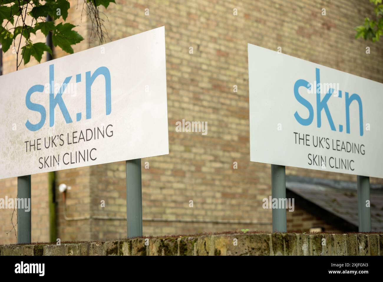 Brentwood Essex 18th Jul 2024  Five companies in The Sk:n Group, which owns sk:n, The sk:n, Harley Medical Group, Skinbrands, The Skin Experts and ABC Medical, have ceased trading. The firm had over seventy branches in the UK; including Brentwood Essex (Pictured) Credit: Ian Davidson/Alamy Live News Stock Photo