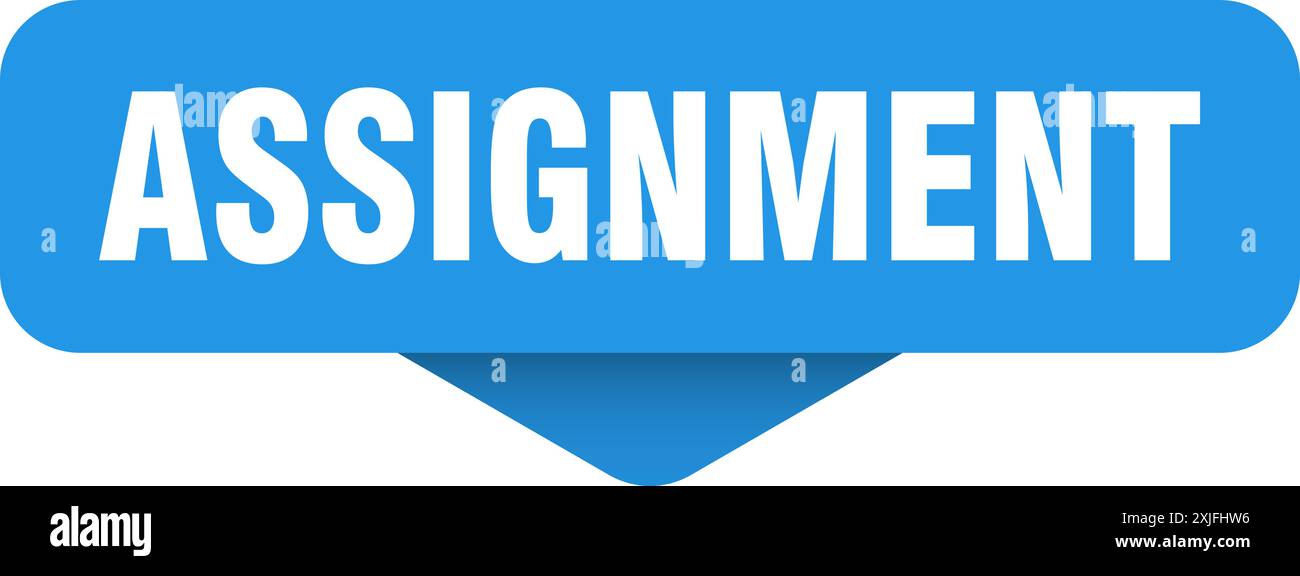 assignment sticker. assignment sign on transparent background ...