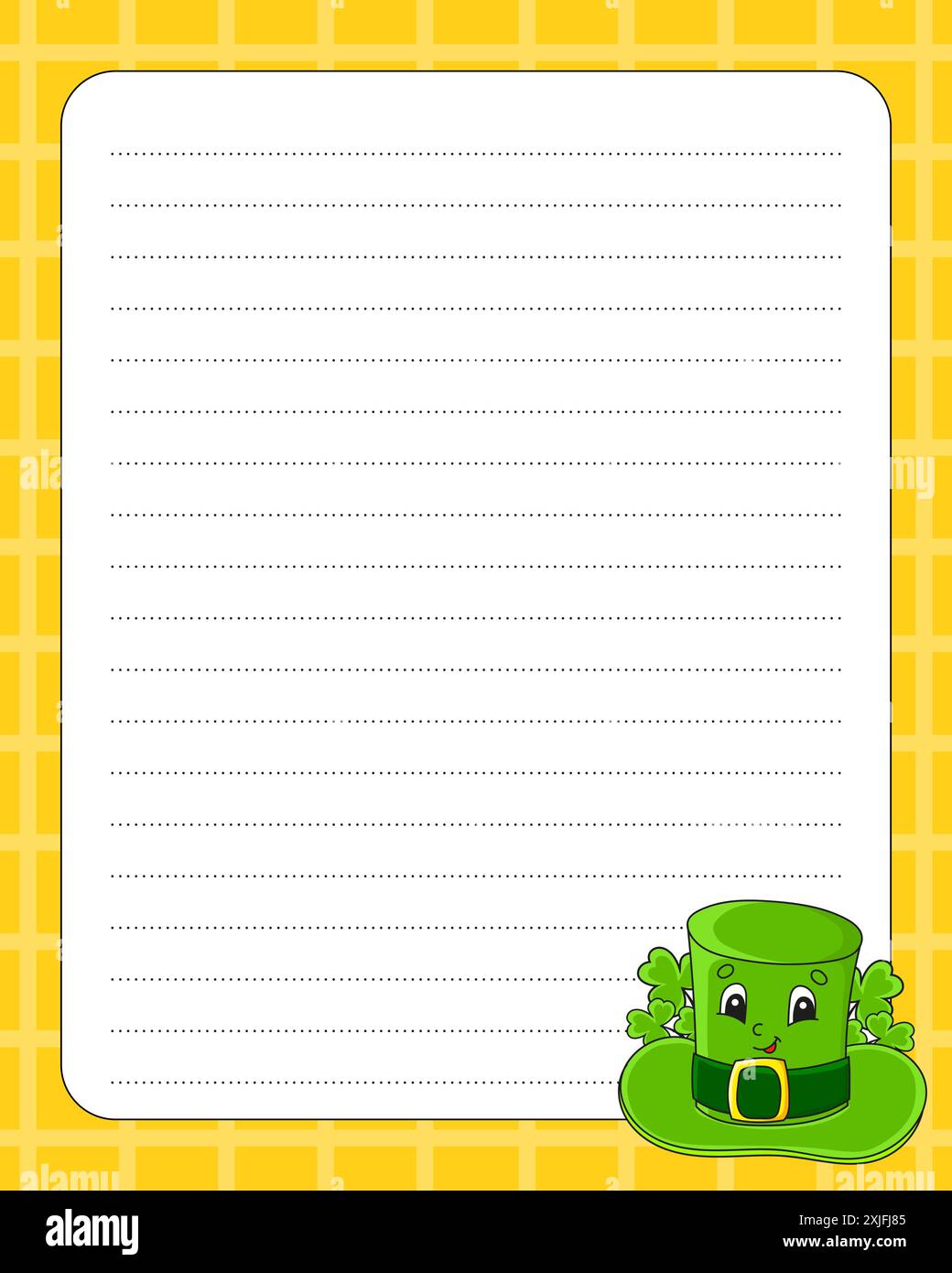 Lined sheet template. Handwriting paper. For diary, checklist, planner ...