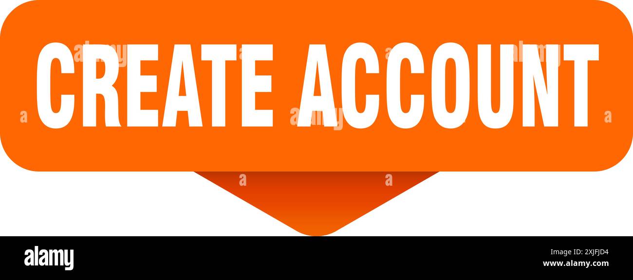create account sticker. create account sign on transparent background ...