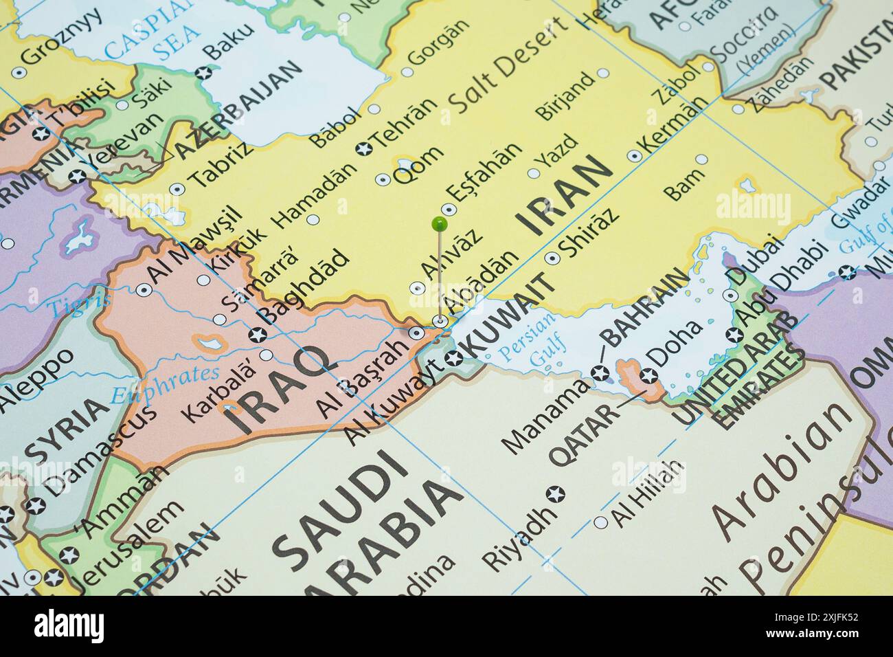 Abadan map hi-res stock photography and images - Alamy