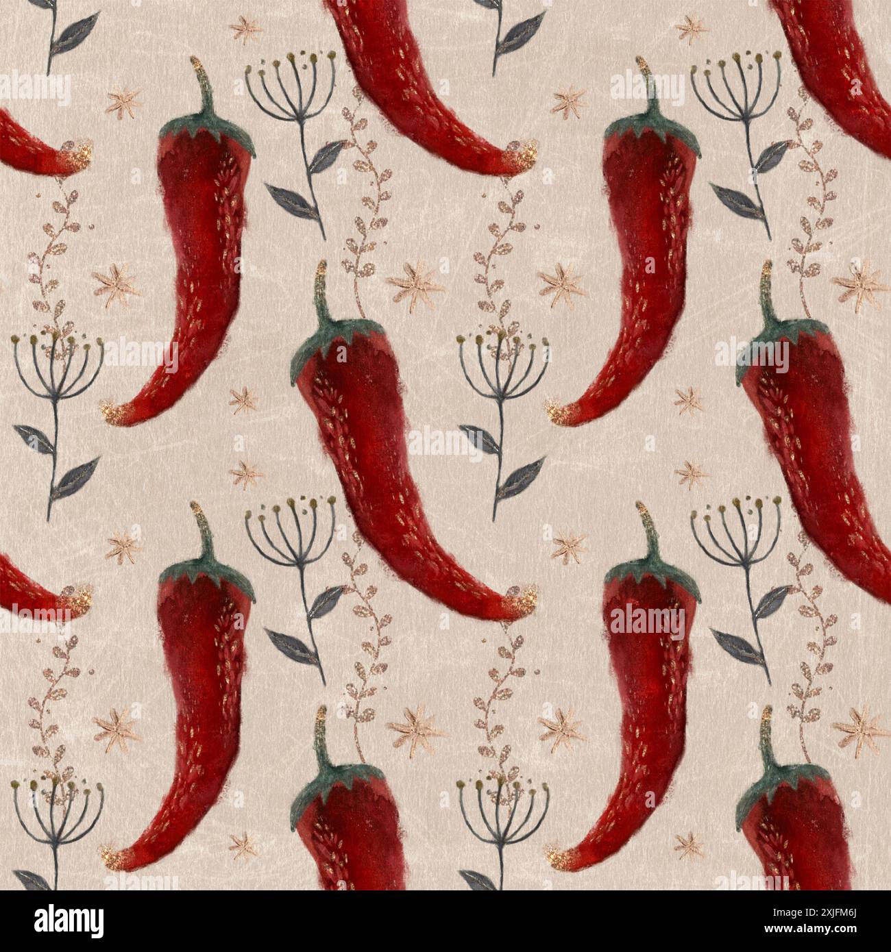 Peppers on colorful cloth hi-res stock photography and images - Alamy