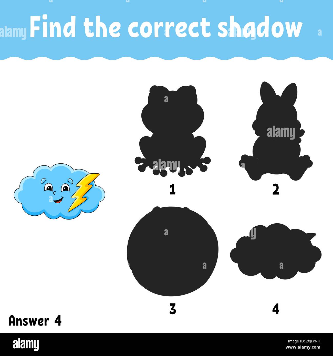 Find the correct shadow. Education developing worksheet. Matching game ...