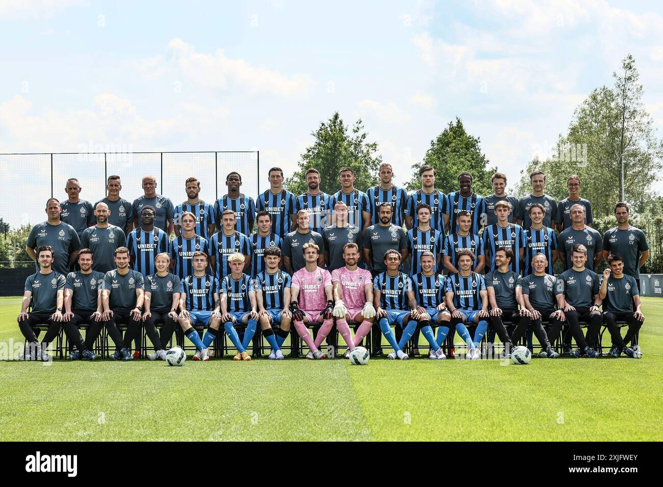 Club S Players Pose For A Team Picture At The 2024 2025 Season Clubs Players Pose For A Team Picture At The 2024 2025 Season Photoshoot Of Belgian Jupiler Pro League Team Club Brugge Thursday 18 July 2024 In Brugge Belga Photo Bruno Fahy 2XJFWEY