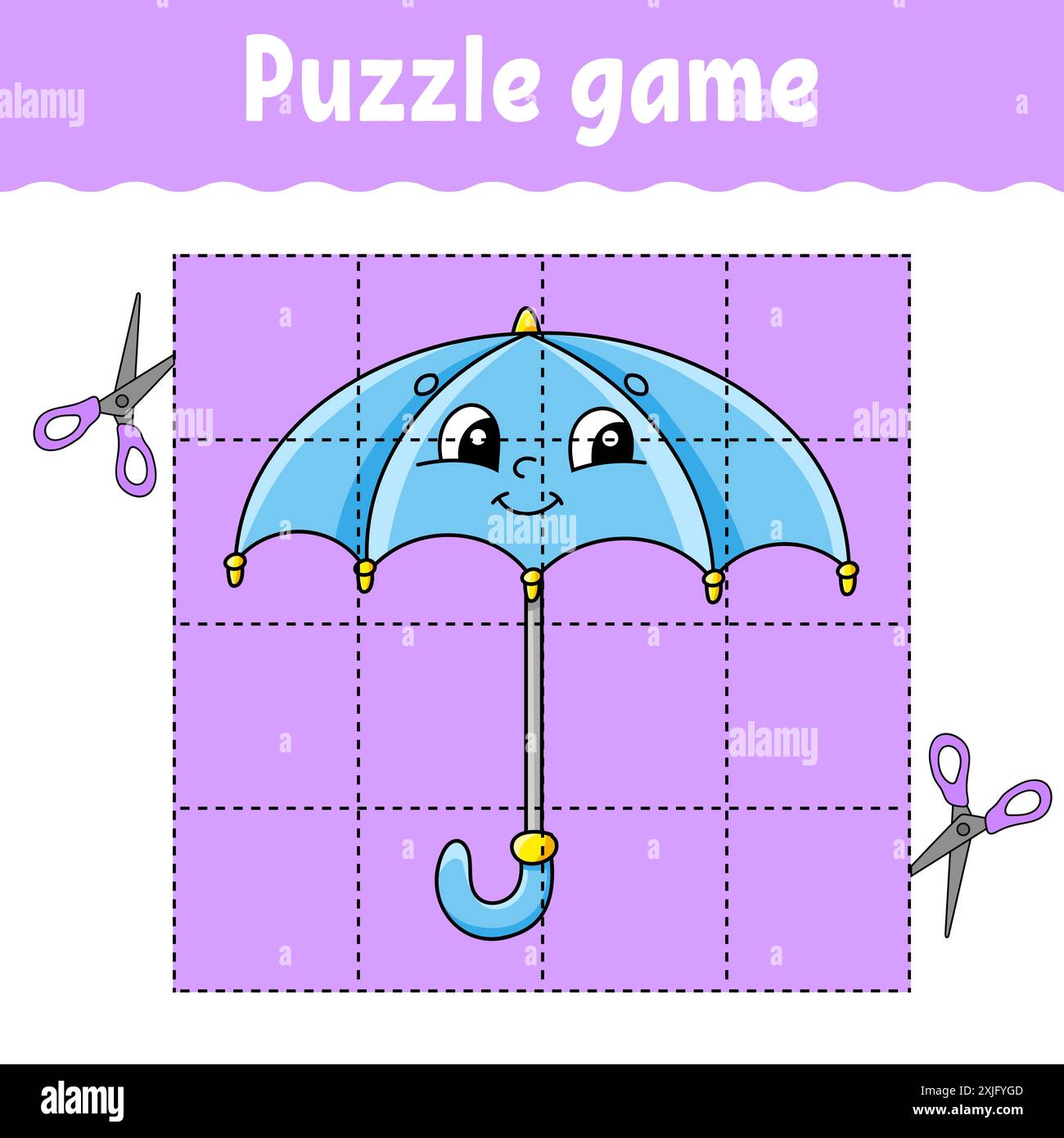 Puzzle game for kids. Education developing worksheet. Learning game for ...