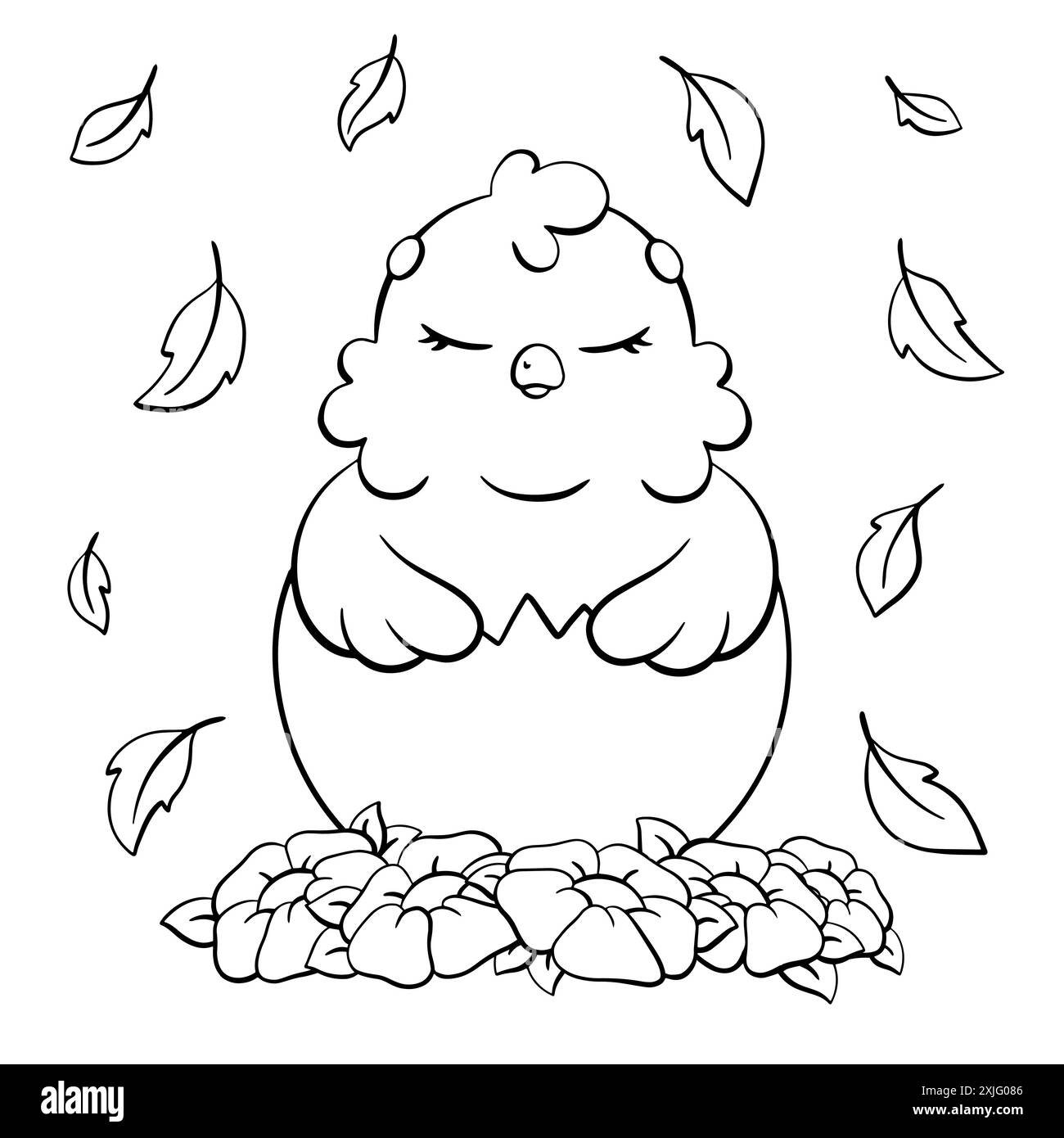 Coloring book page for kids. Cartoon style character. Vector illustration isolated on white background. Stock Vector