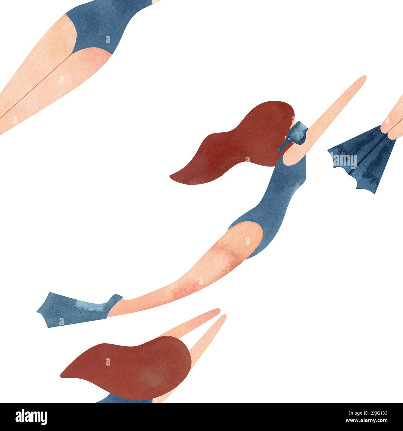 Woman floating pool Cut Out Stock Images & Pictures - Alamy