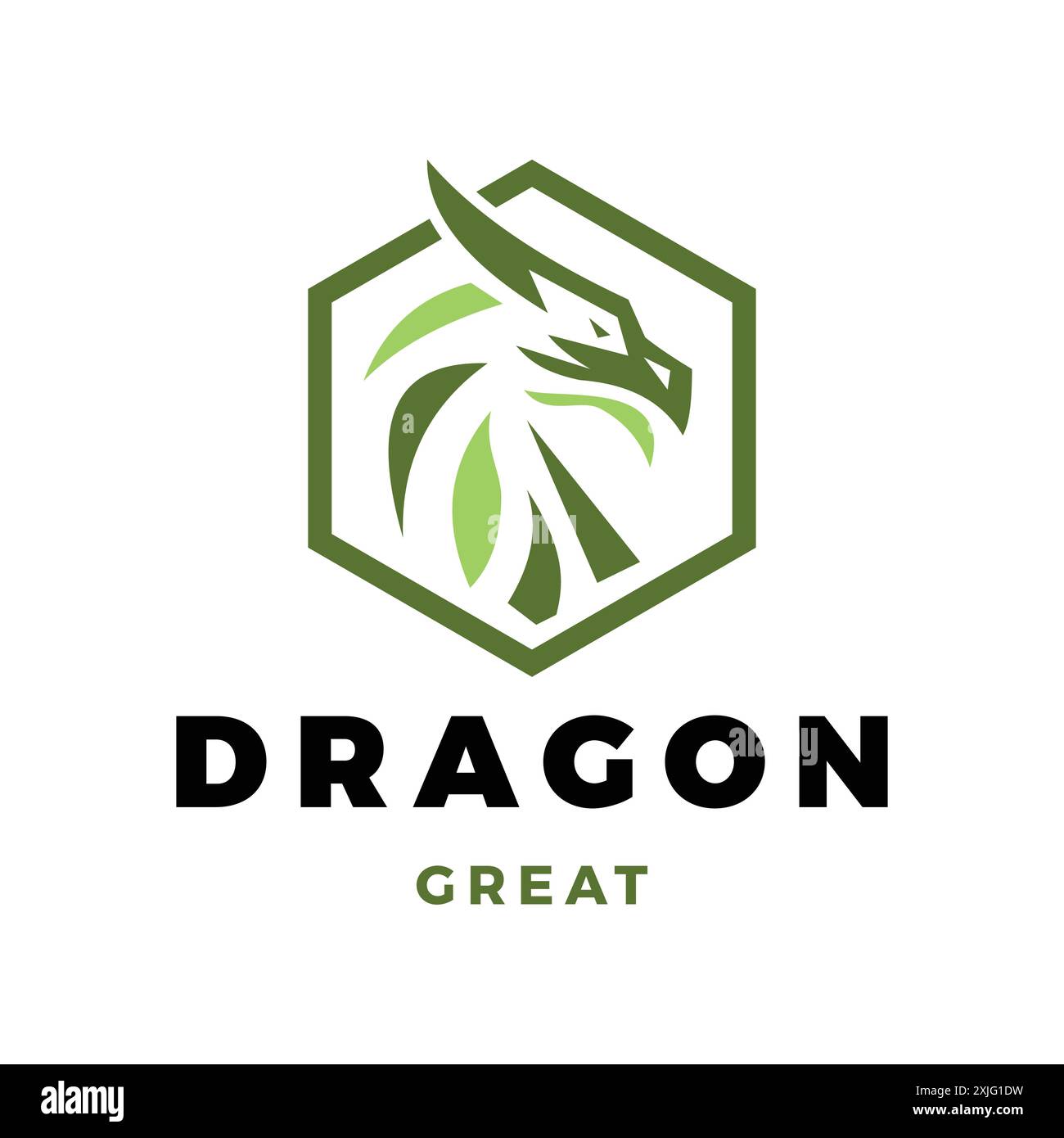 Dragon Icon Logo Design Template Stock Vector