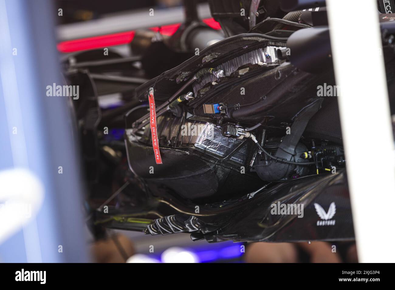 Red Bull Racing RB20, mechanical detail engine, moteur during the Formula 1 Hungarian Grand Prix