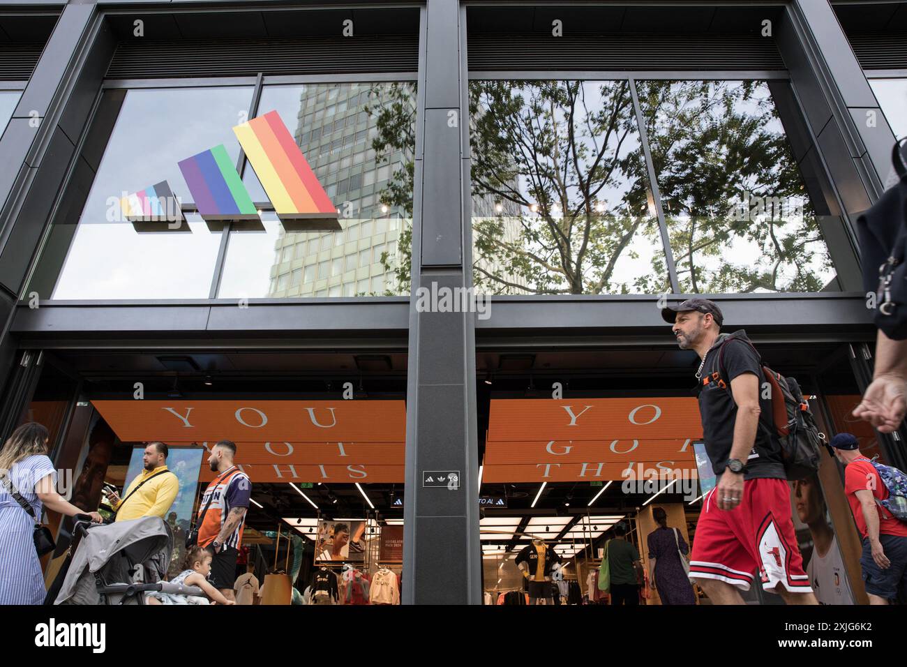 Adidas flagship store on Tauentzienstrasse in Berlin, Germany, on July ...