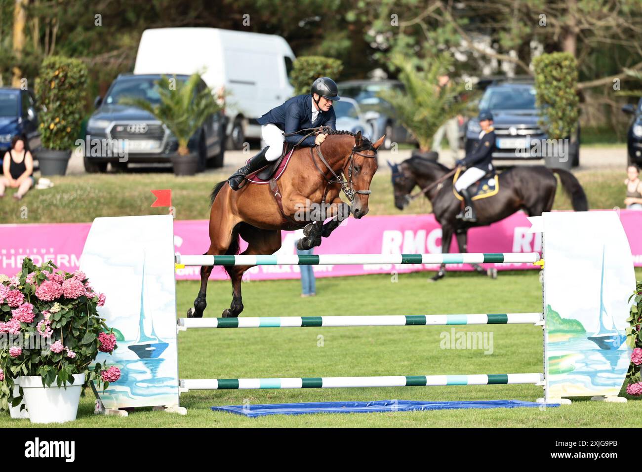 Roger Yves Bost of France with Ever De Turan during the Prix du Conseil ...