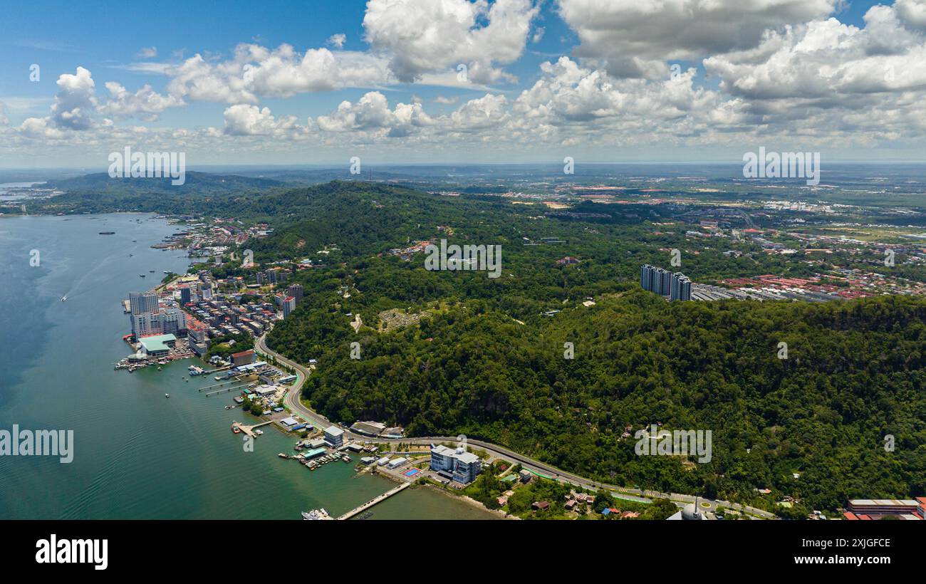 Downtown street scene in Sandakan, Borneo, Malaysia Stock Photo - Alamy