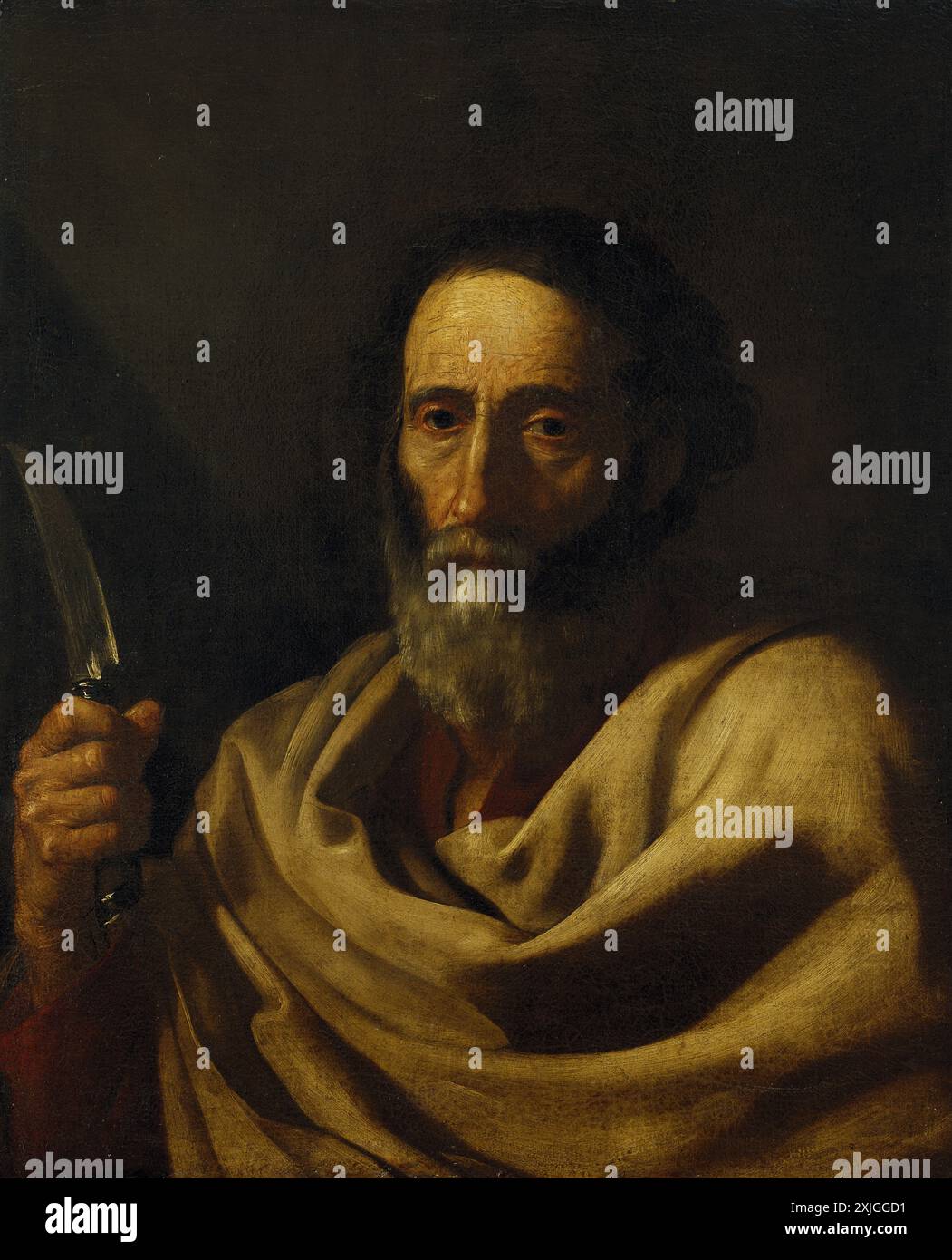 Saint Bartholomew - painting by Jusepe de Ribera Stock Photo - Alamy