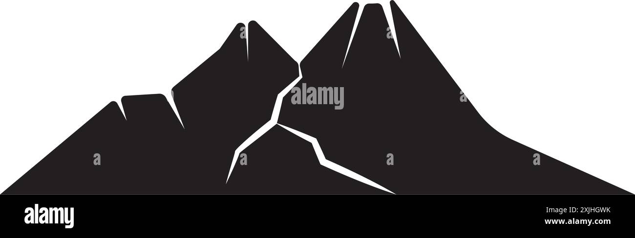 Mountain illustration logo vector design Stock Vector Image & Art - Alamy