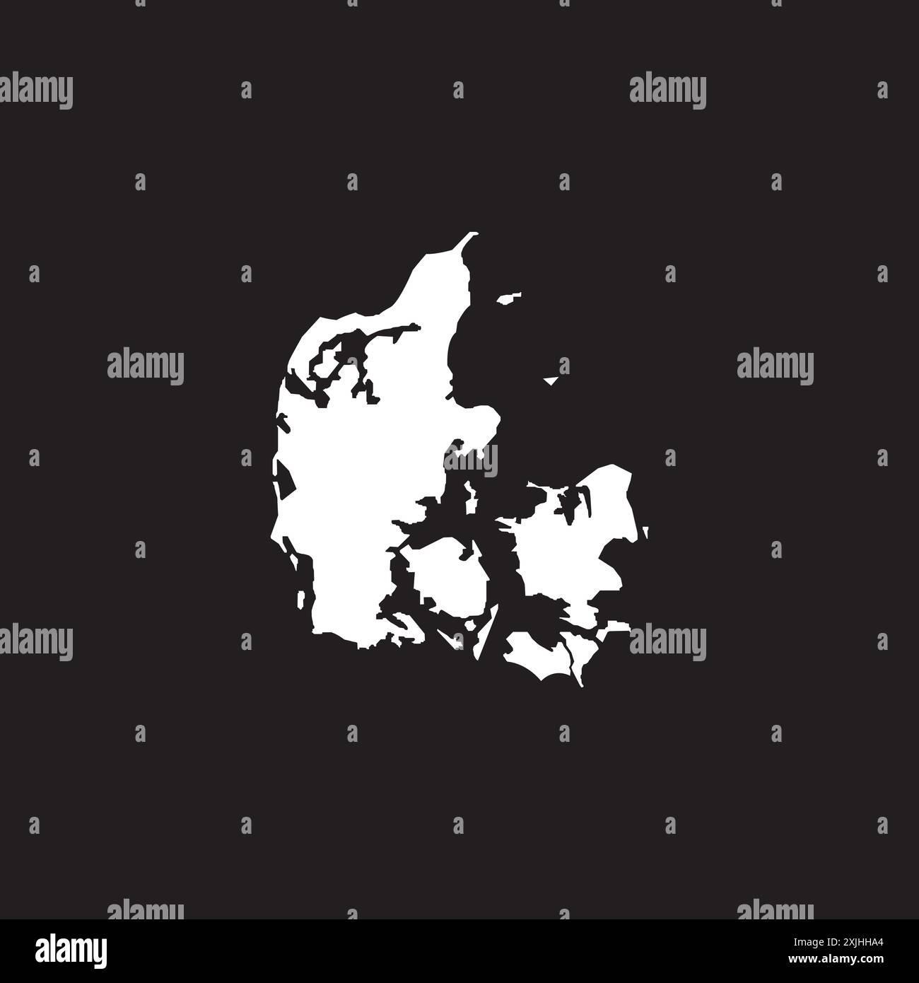 Denmark map icon illustration symbol design Stock Vector Image & Art ...