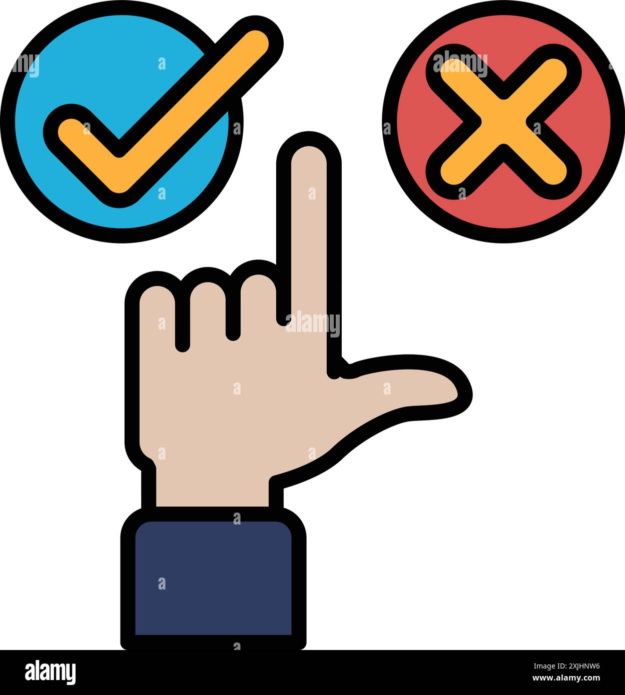 Nudge choice Stock Vector Images - Alamy