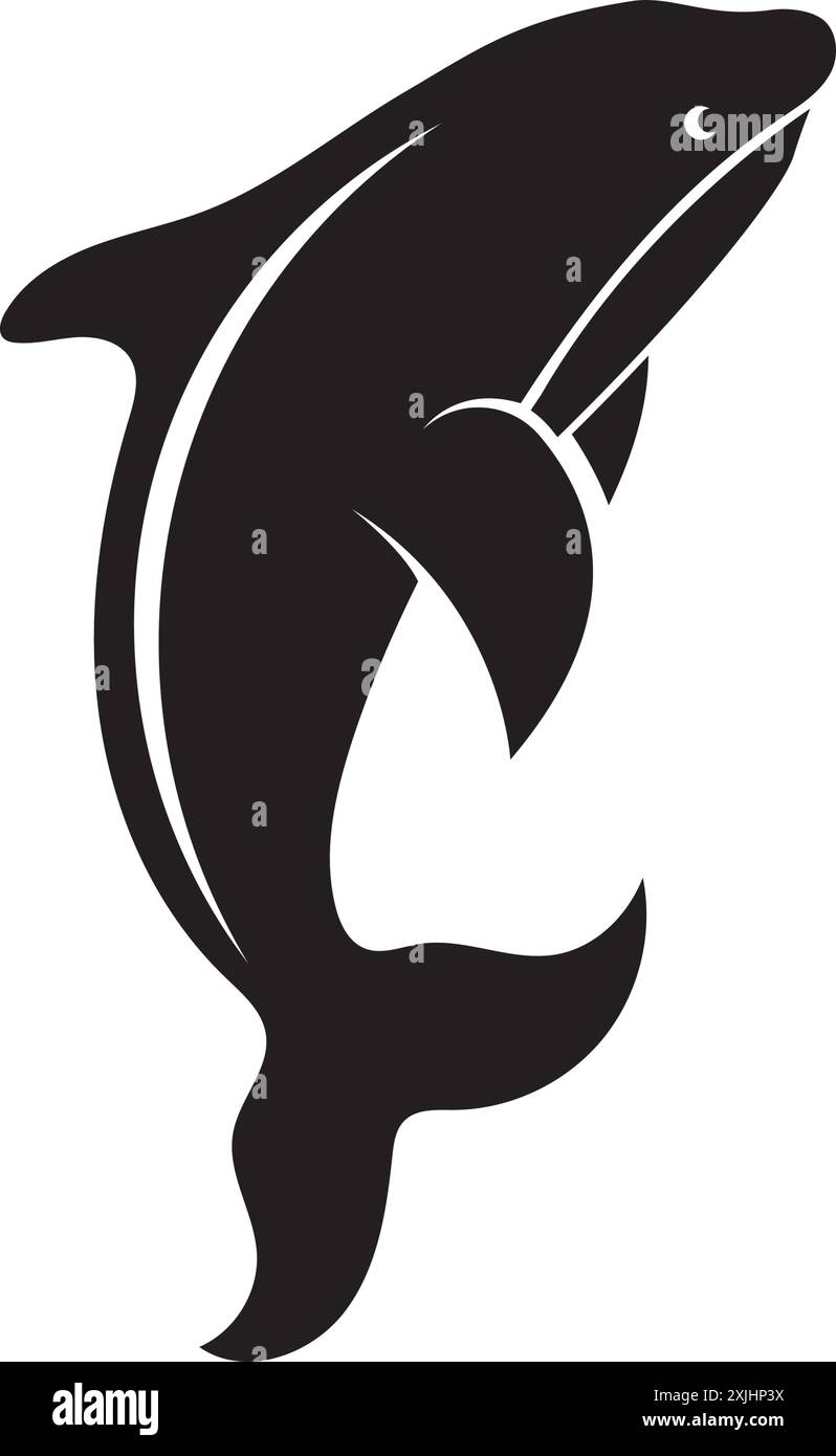 whale illustration icon design element Stock Vector Image & Art - Alamy