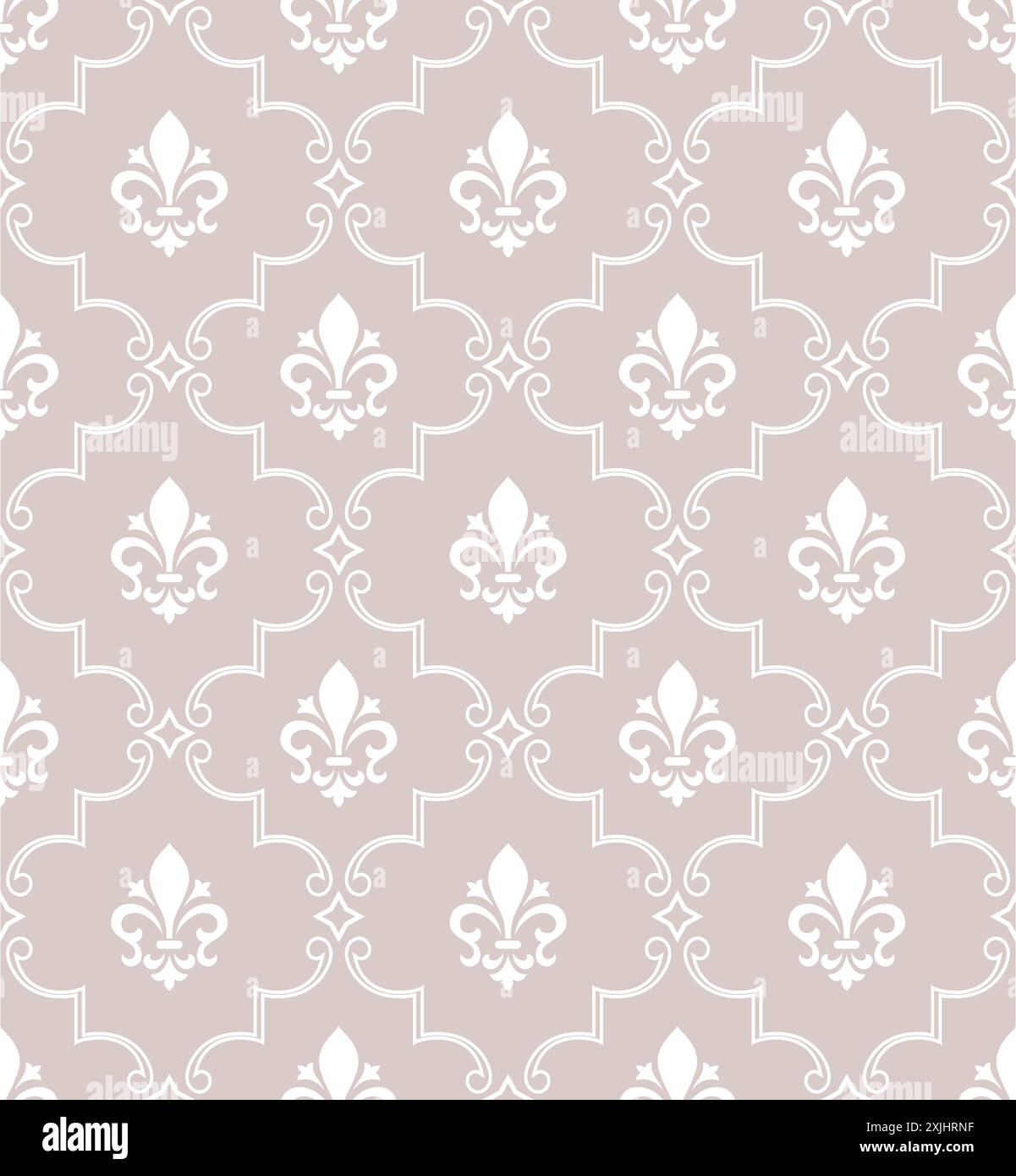 Repeating Pattern Royal Damask seamless vector pattern. Royal wallpaper. Ornament with royal ...
