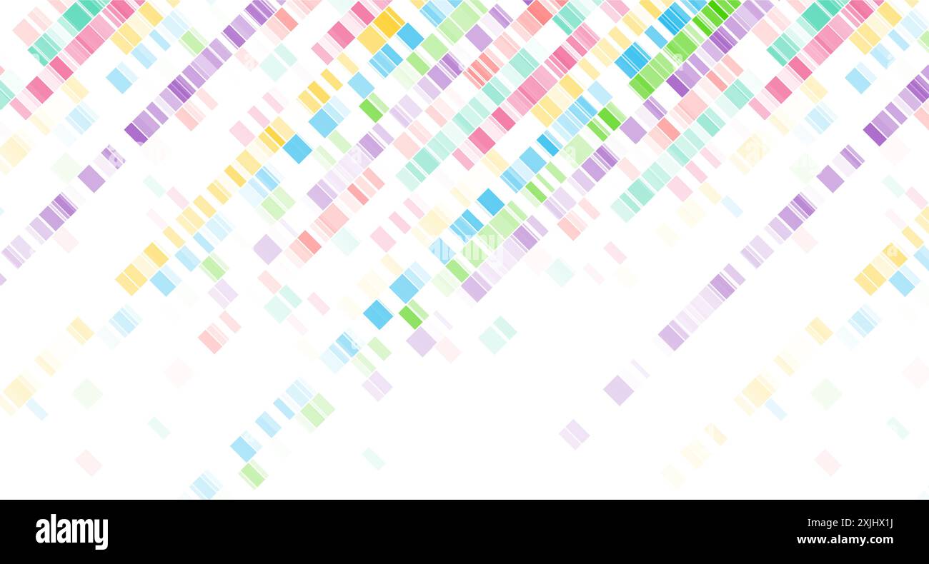 Colorful squares abstract minimal geometric background. Concept vector design Stock Vector
