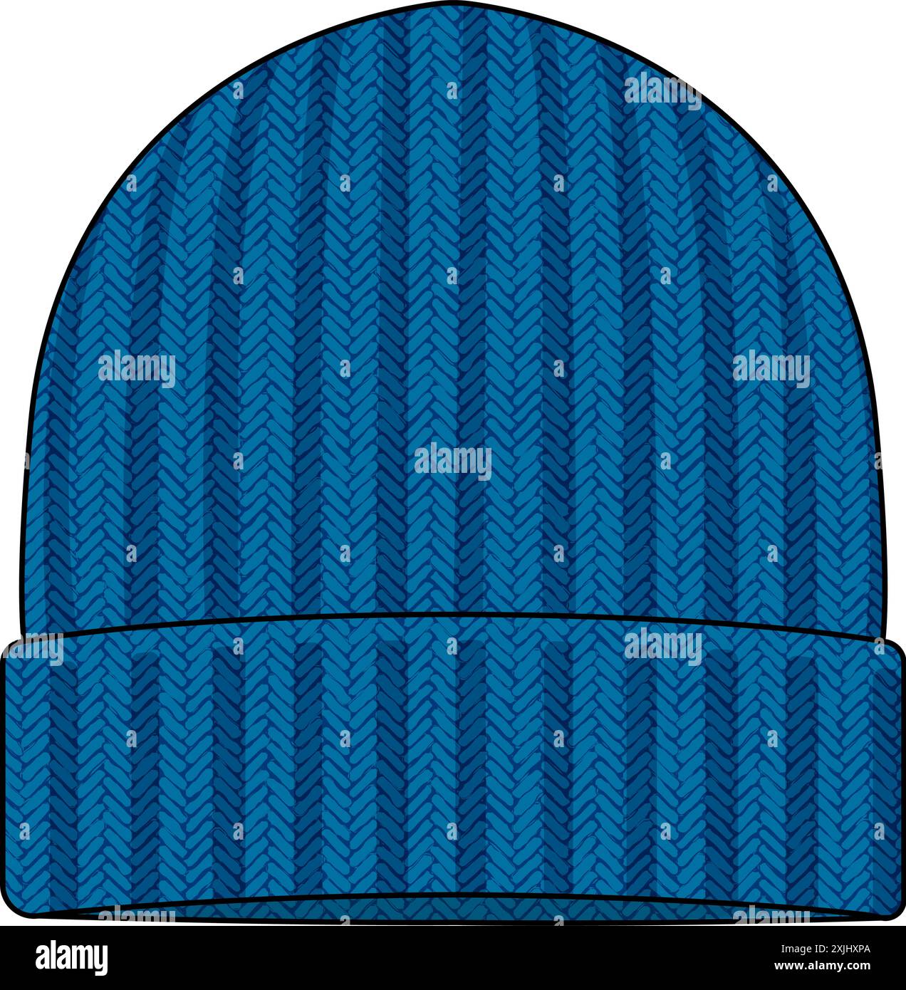 Knit cap ( beanie )  template vector illustration Stock Vector