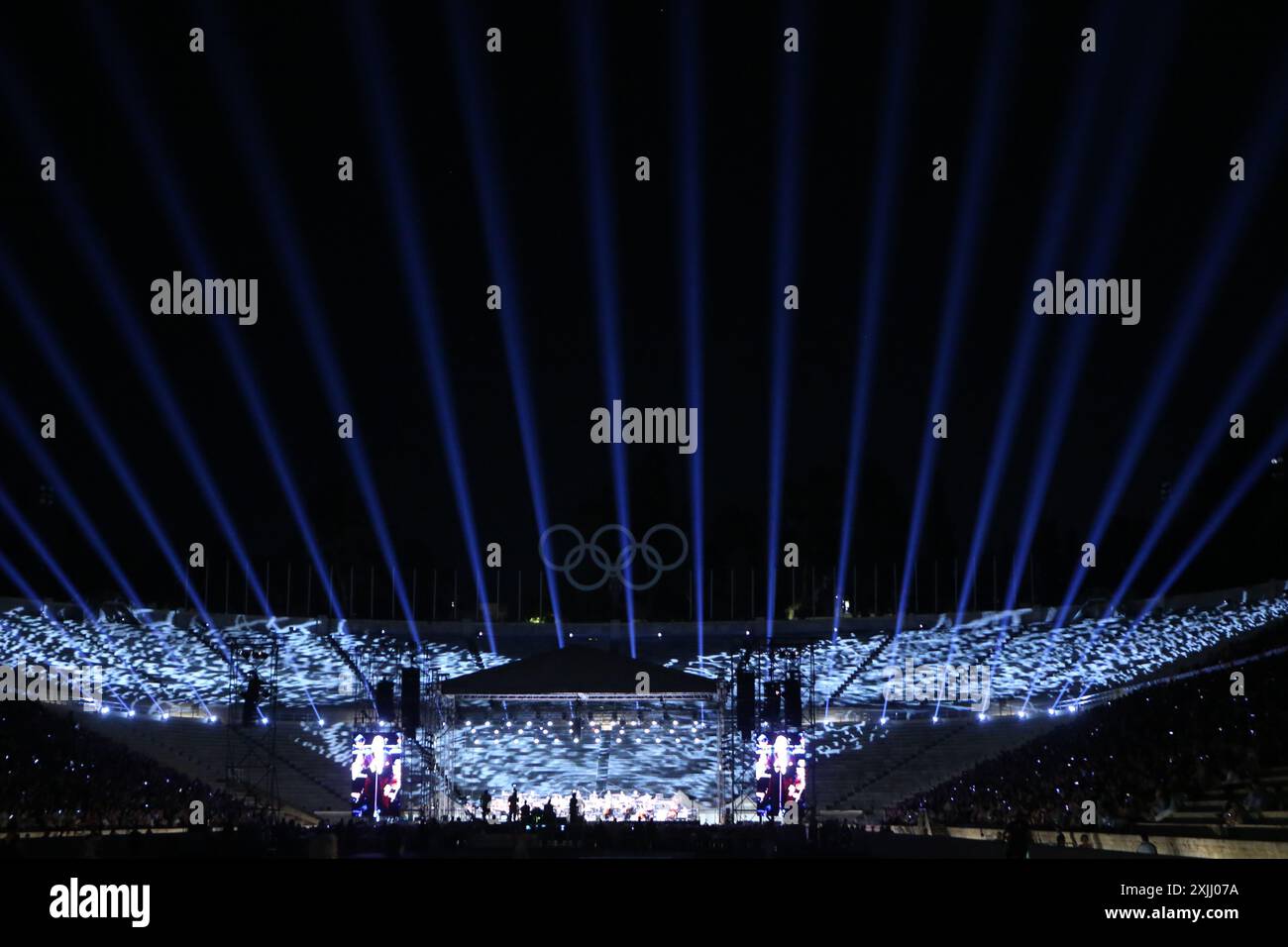 Panathenaic stadium night hi-res stock photography and images - Alamy