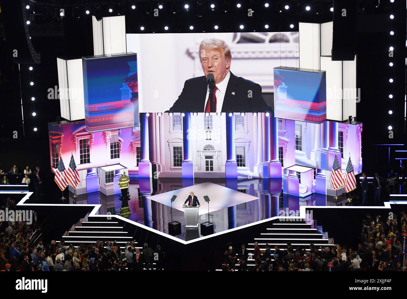 Milwaukee, United States. 18th July, 2024. Businessman Zack Witkoff speaks  at the 2024 Republican National Convention at Fiserv Forum in Milwaukee,  Wisconsin on Thursday, July 18, 2024. The theme of the final
