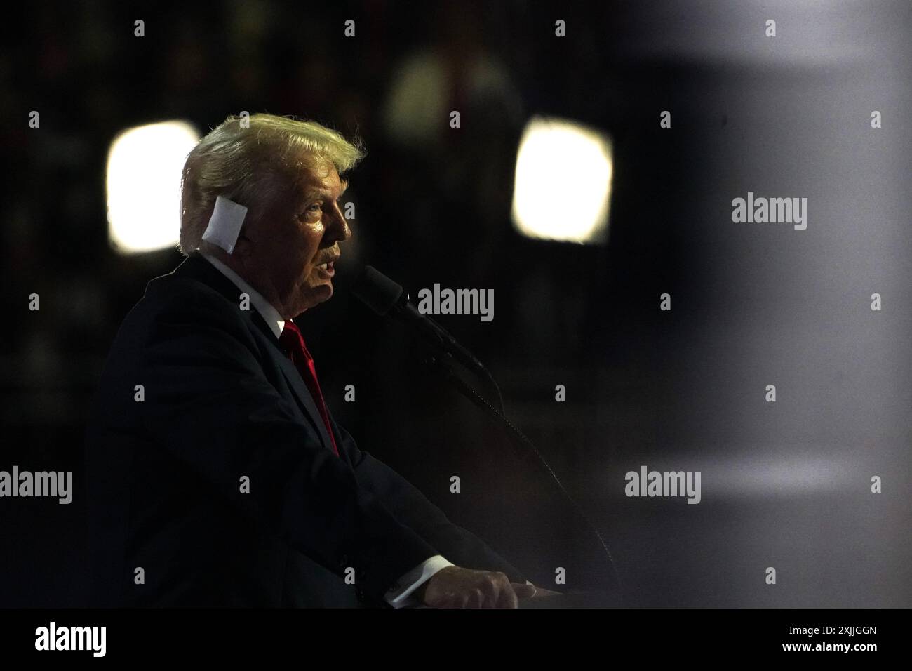 Milwaukee, United States. 18th July, 2024. Businessman Zack Witkoff speaks  at the 2024 Republican National Convention at Fiserv Forum in Milwaukee,  Wisconsin on Thursday, July 18, 2024. The theme of the final