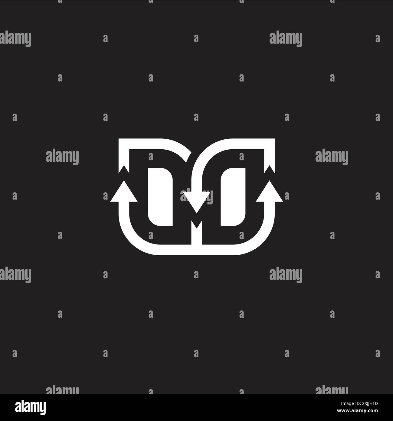 letter m infinity motion geometric line logo vector Stock Vector Image ...