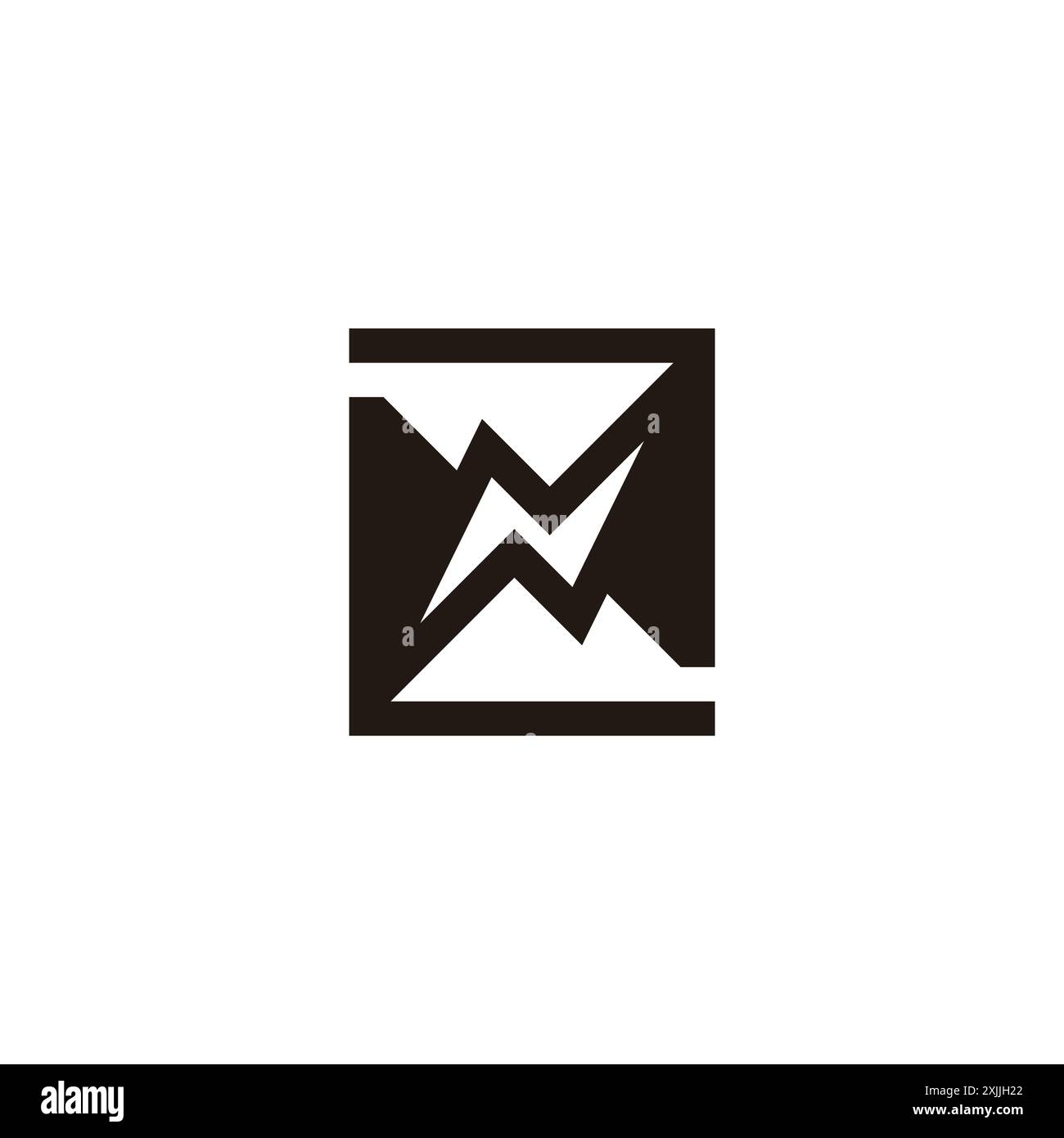 letter zn power bolt energy logo vector Stock Vector
