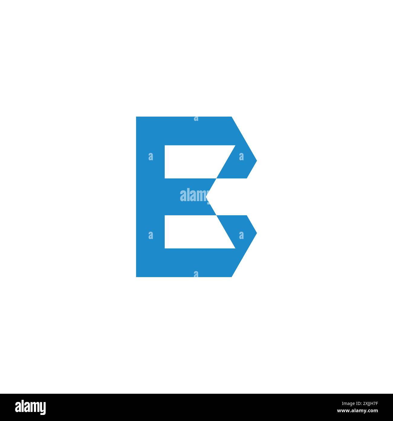 letter bm simple geometric abstract logo vector Stock Vector