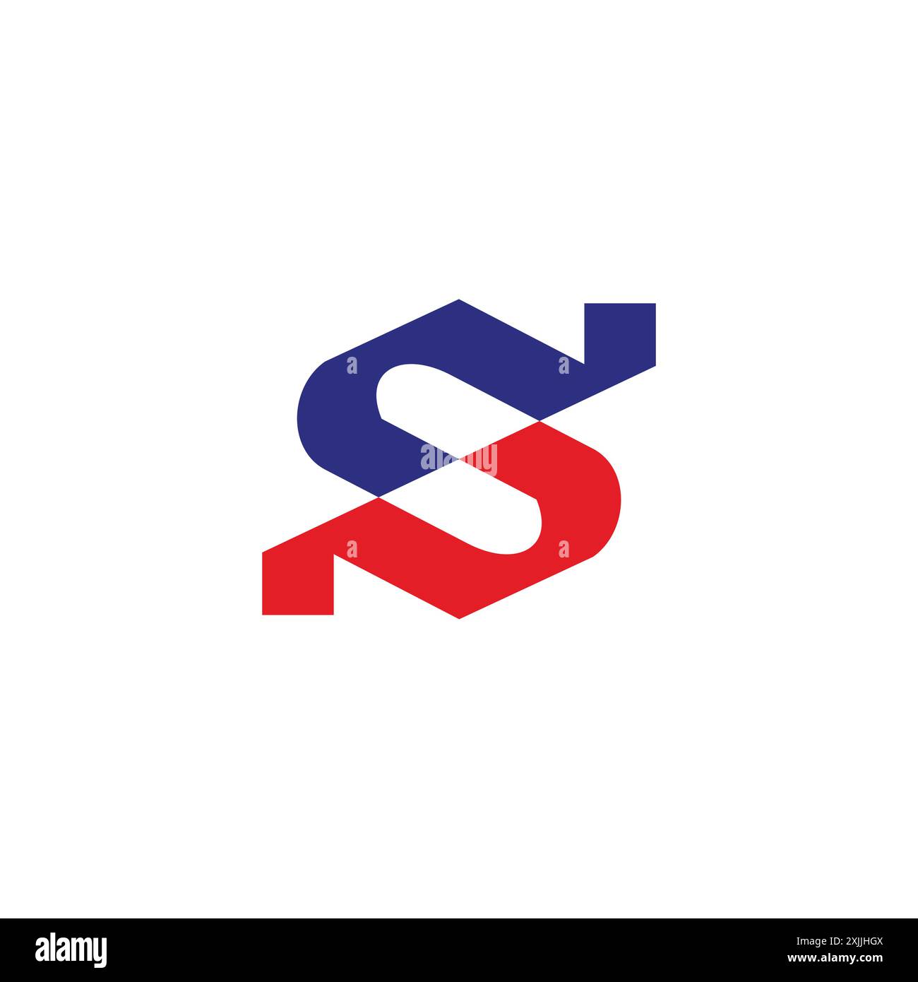 letter s slice colorful simple geometric logo vector Stock Vector Image ...