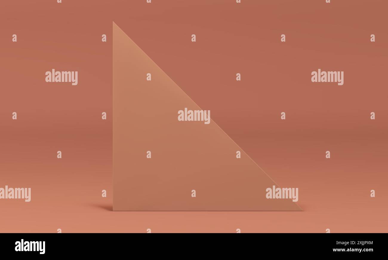 Beige 3d wall triangle neutral background for interior design ...