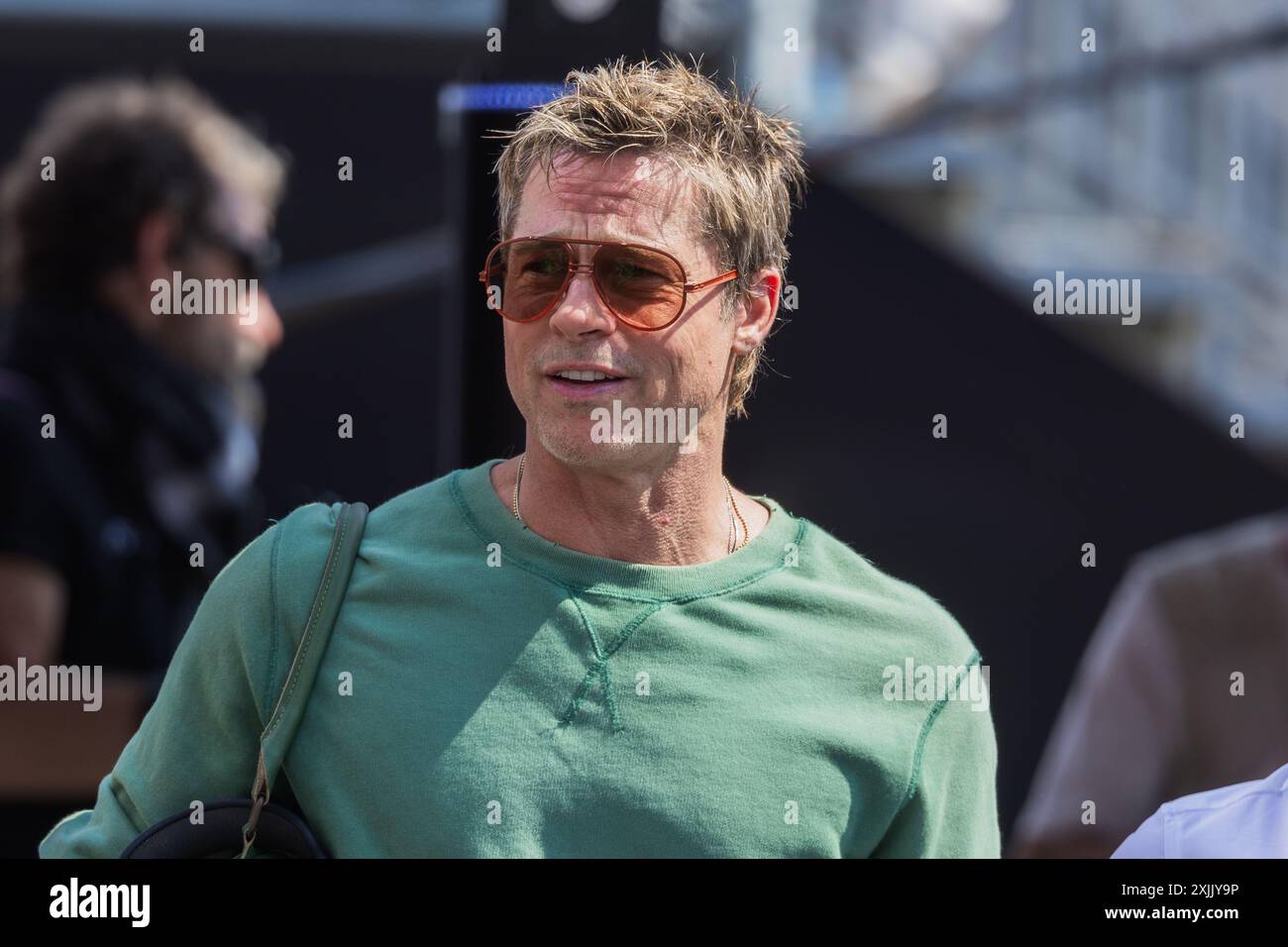 Paddock Actor Hungaroring, Mogyorod, Hungary. 19.July.2024; Brad Pitt, American actor ...