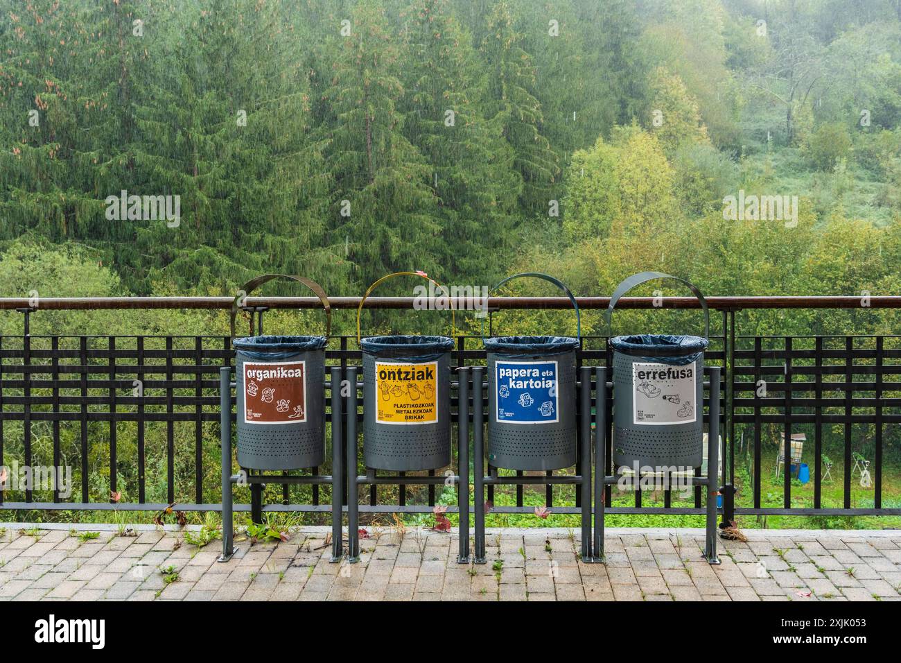 Waste separation bins hi-res stock photography and images - Alamy
