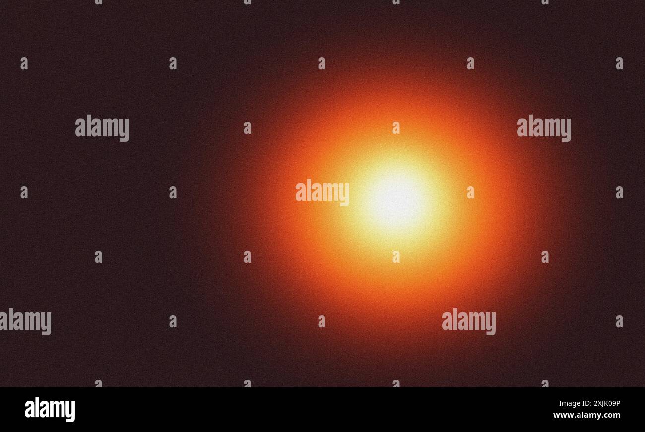 Grainy texture with glowing light effect on a dark background Stock Photo