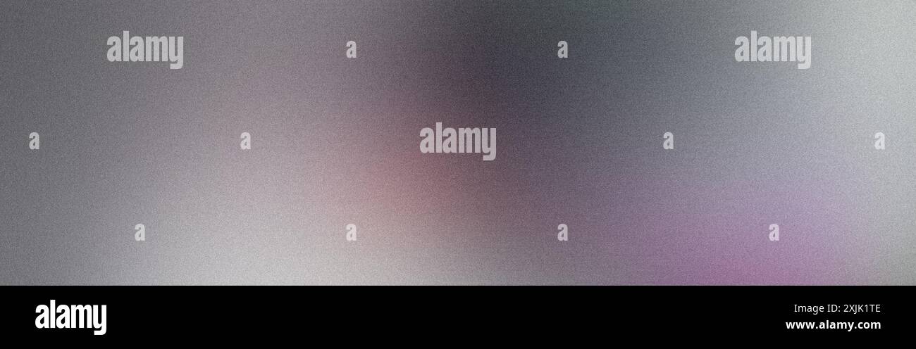 Abstract background with grainy texture showing panoramic gradient from gray to purple Stock Photo
