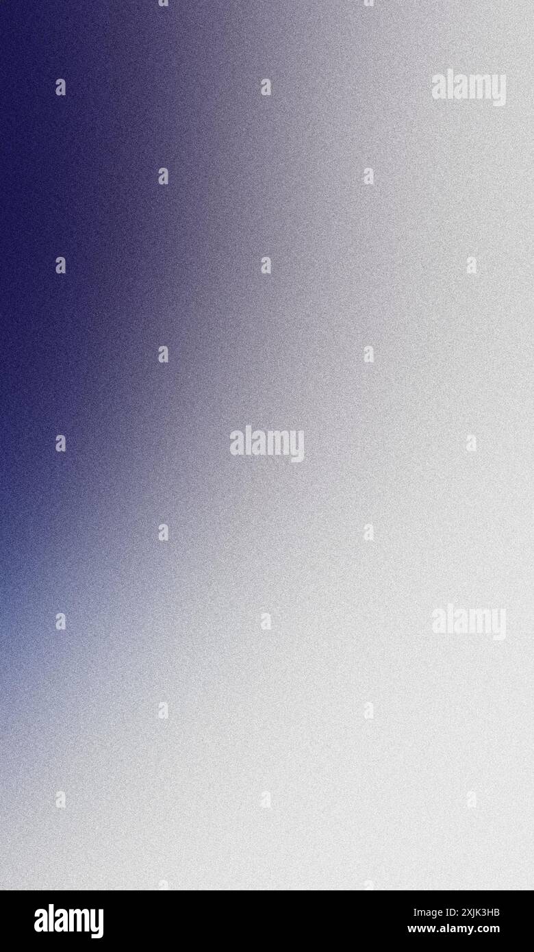 Subtle and elegant gradient background with a grainy texture transitioning from blue to white Stock Photo