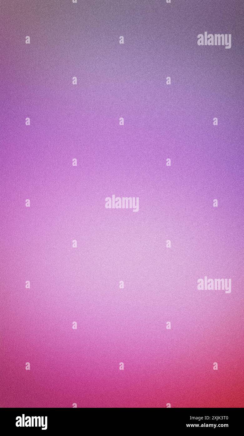 Textured abstract background with a grainy surface and a seamless color gradient from pink to purple Stock Photo