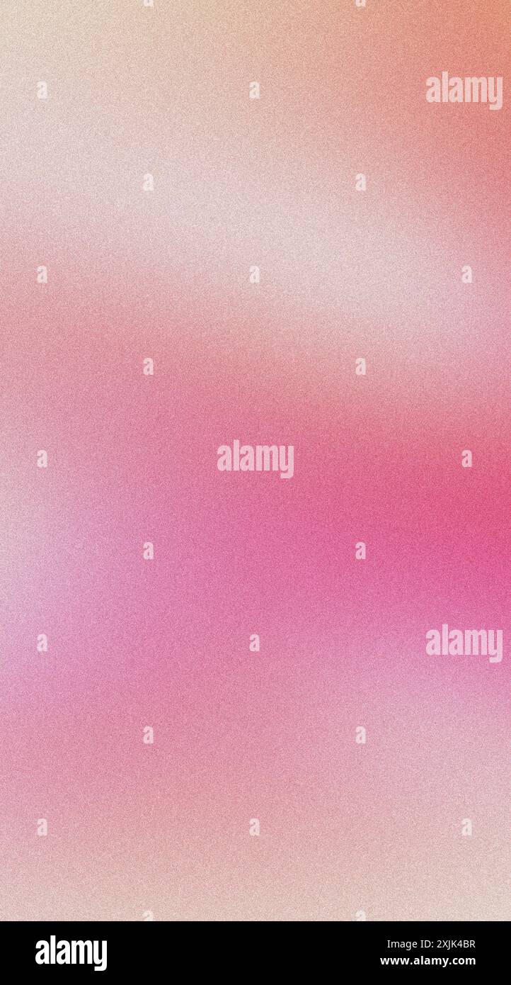 Grainy pink and yellow gradient abstract background texture Stock Photo