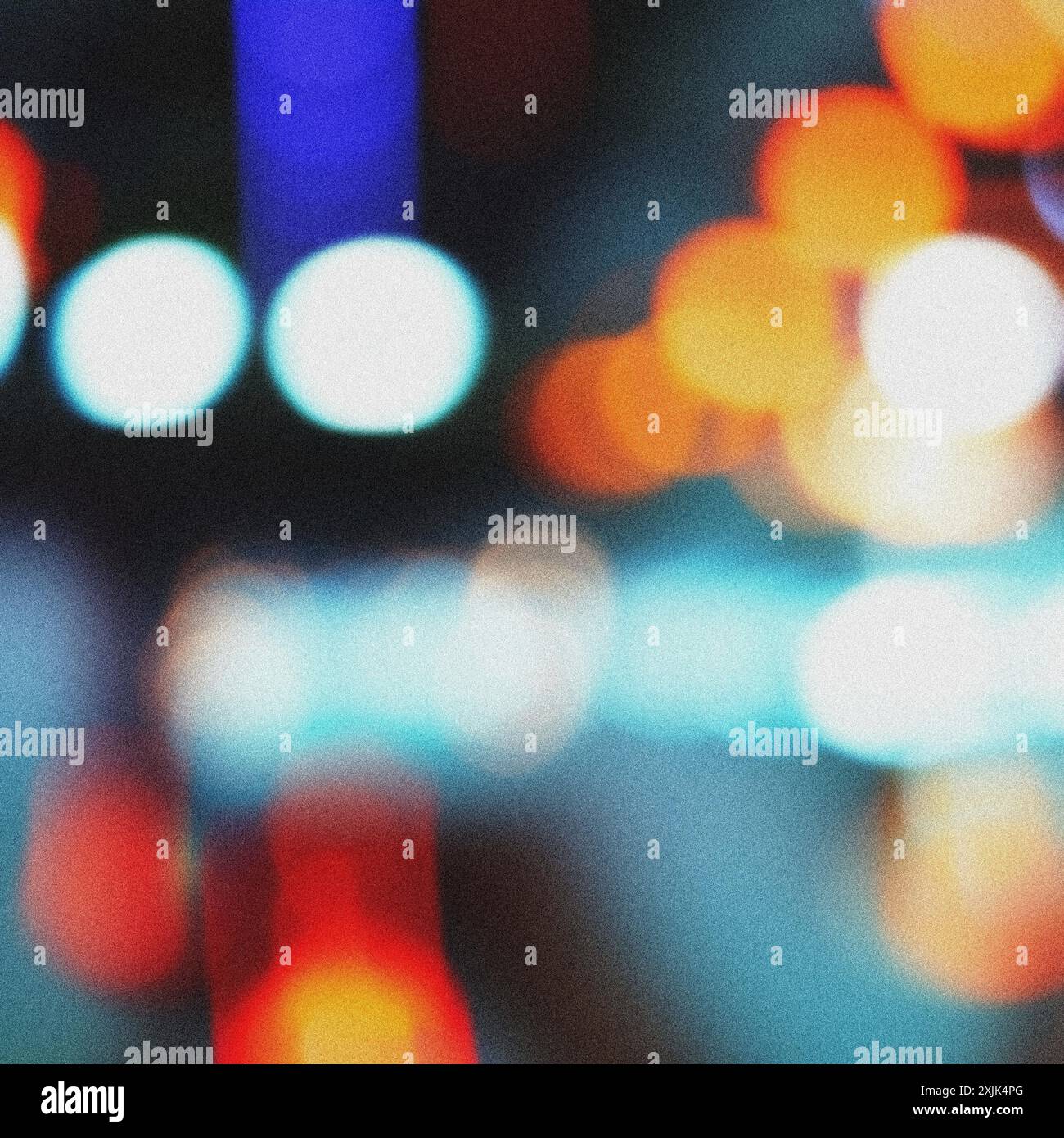 Abstract background created by the blurred lights of the city Stock Photo