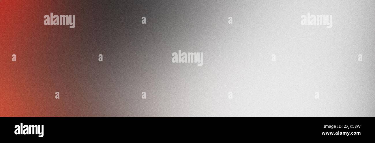 Abstract background with a smooth transition from red to grey, featuring a subtle grain texture Stock Photo