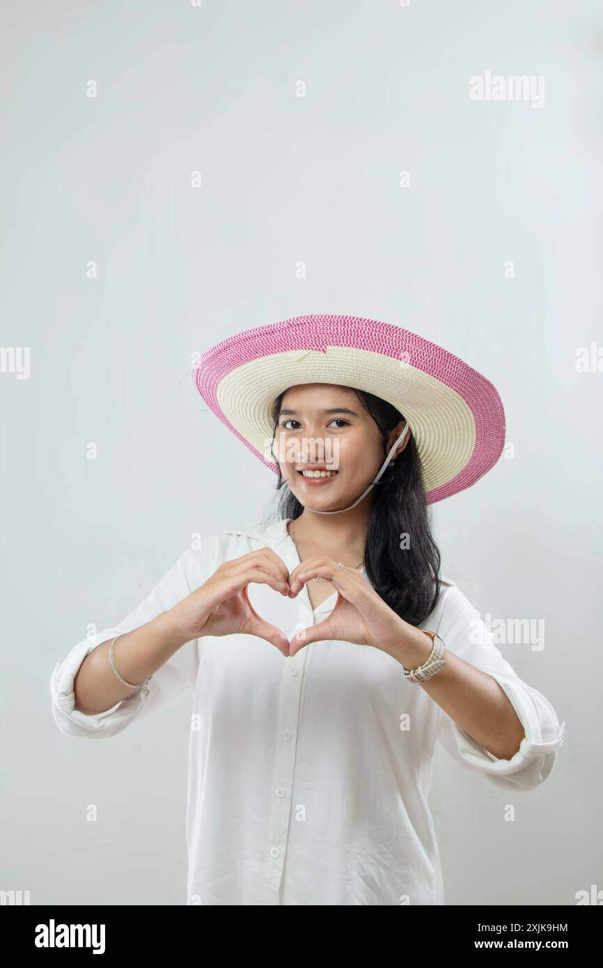 Portrait cute chinese girl making hi-res stock photography and images -  Alamy