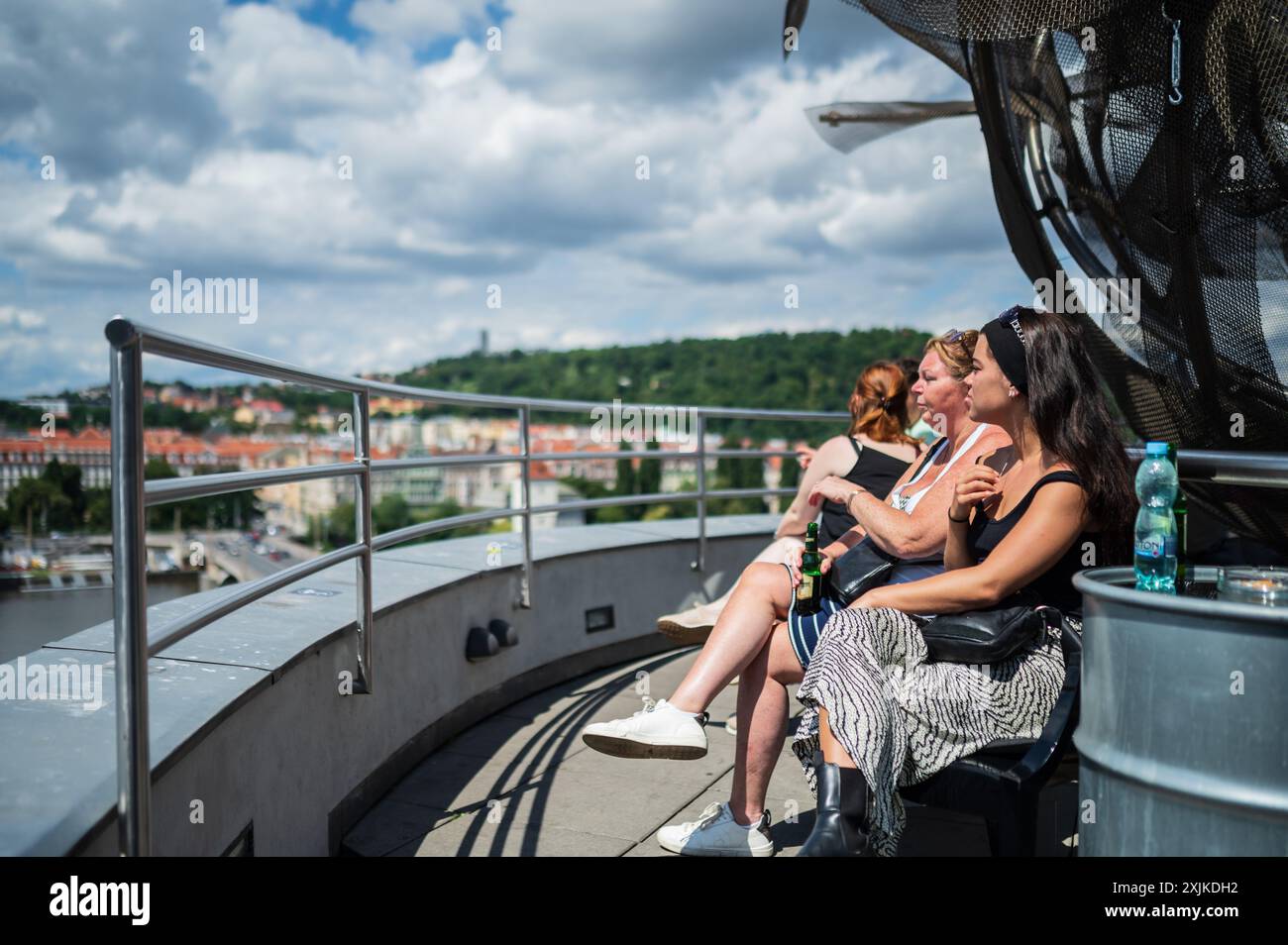 Rooftop bar with a view at The Dancing House, or Ginger and Fred ...